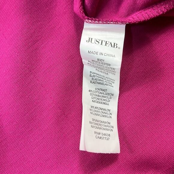 Justfab Magenta fit and flare cap sleeve dress, size small - Picture 7 of 9